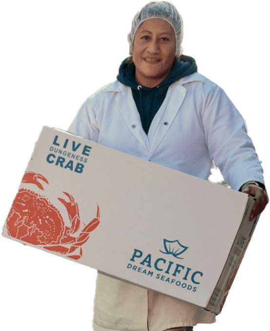 live Dungeness crab box